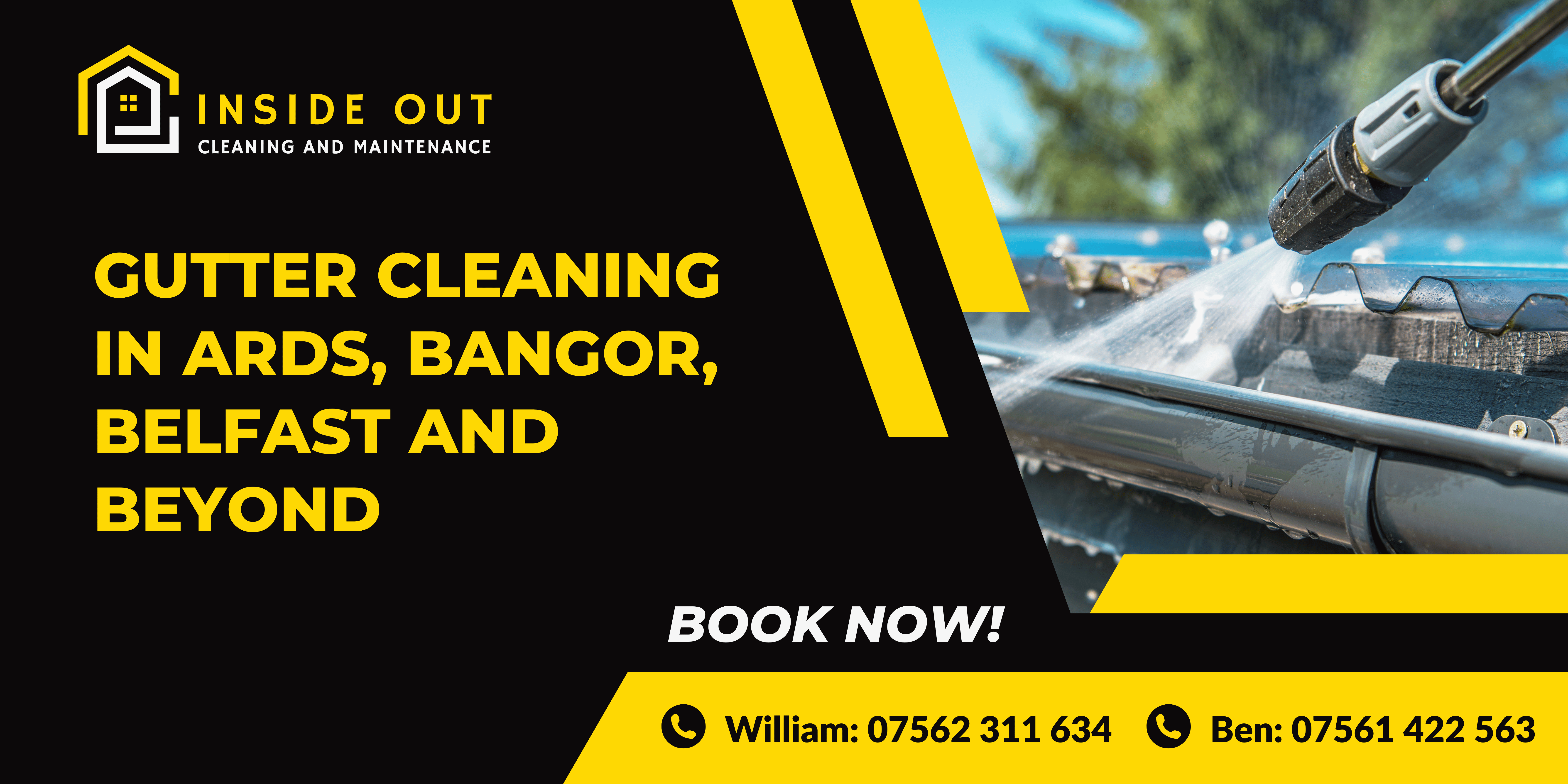 Gutter Cleaning in Ards, Bangor, Belfast, and beyond