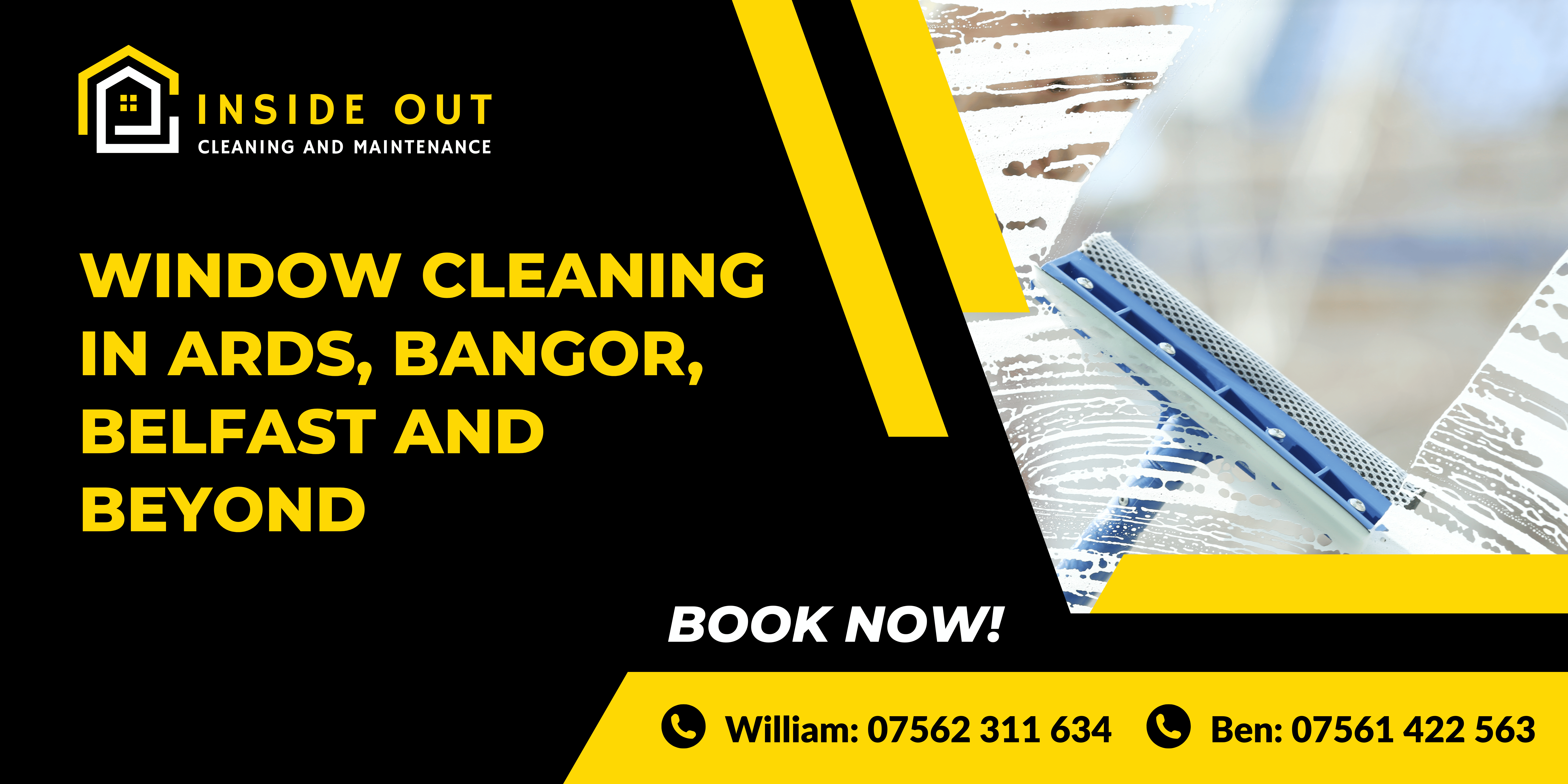 Window Cleaning in Ards, Bangor, Belfast, and beyond